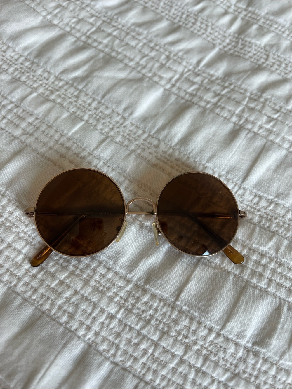 Round Brown Lens Sunglasses